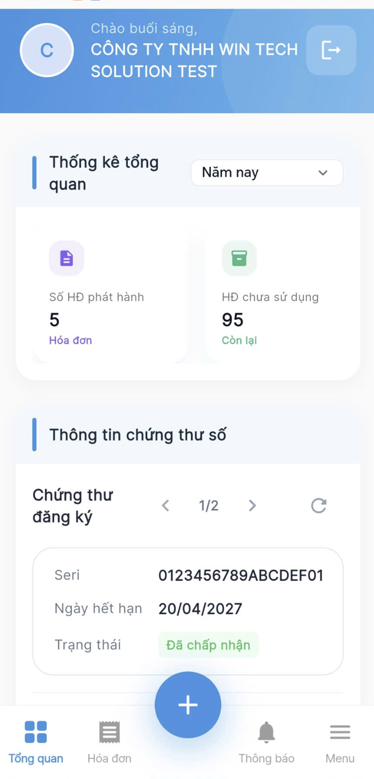 Màn hình tổng quan