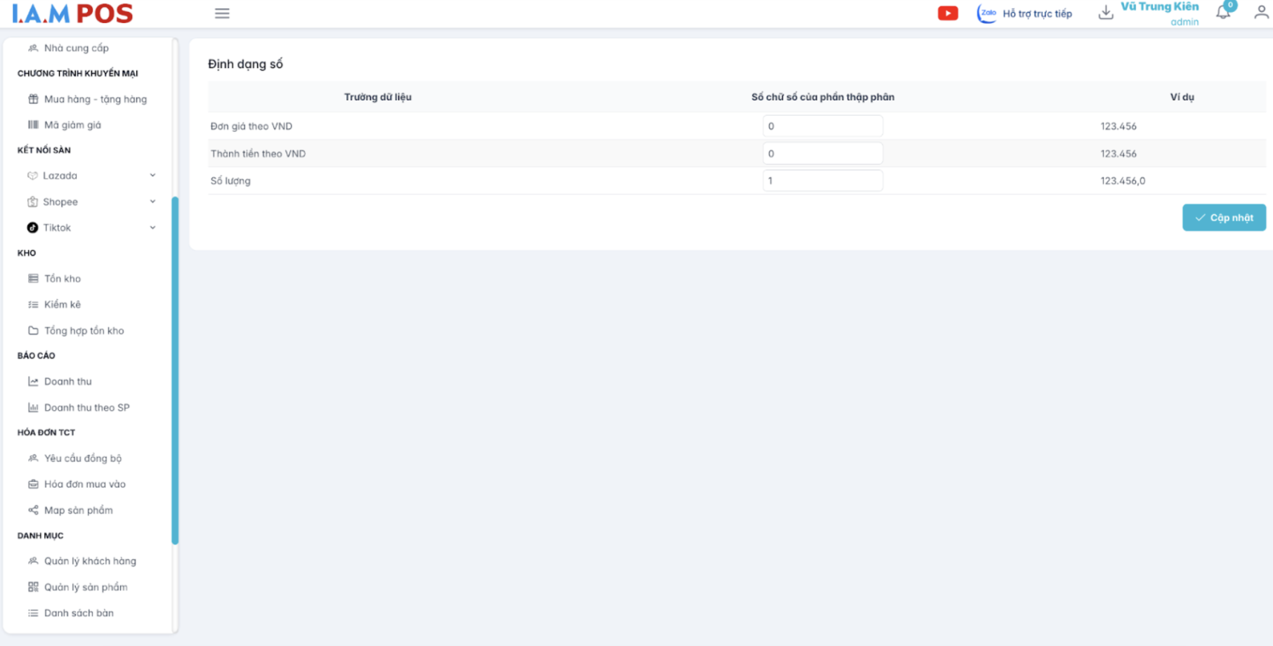 Màn hình định dạng số