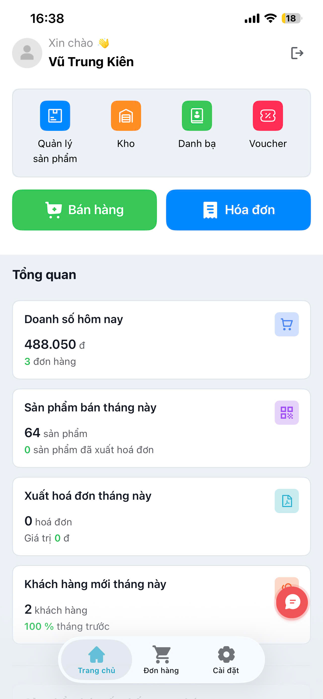 Màn hình tổng quan