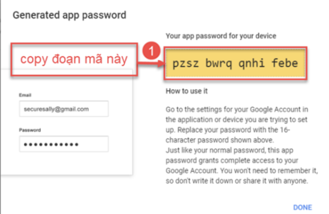 Sao chép mã ứng dụng