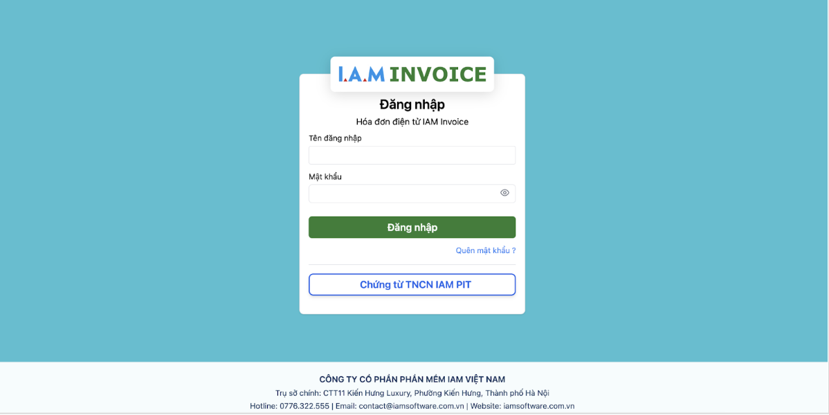 Màn hình đăng nhập