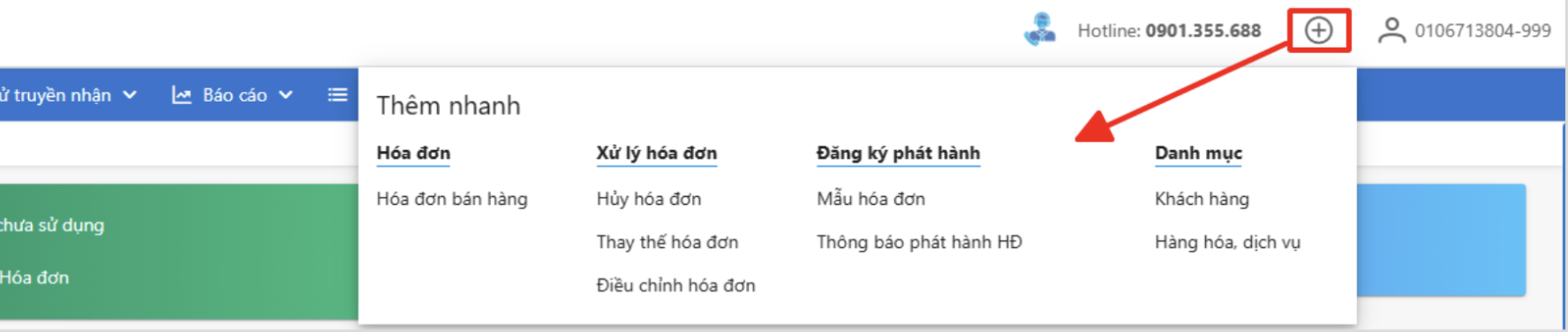 Màn hình thêm nhanh