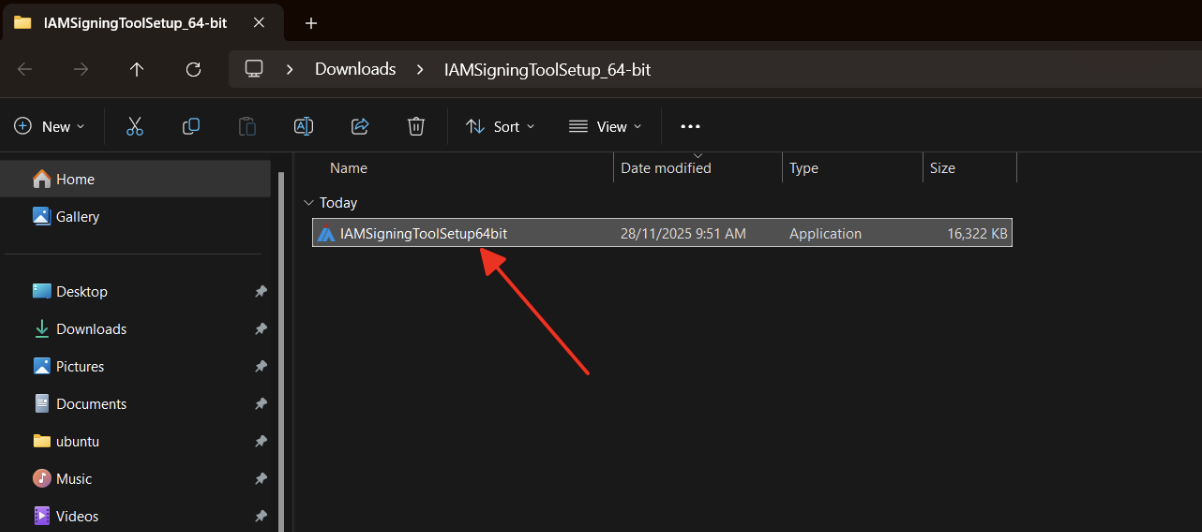 Màn hình file tool